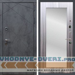 Входная дверь REX (Рекс) 13 Бетон пастораль сандал серый