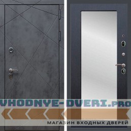 Входная дверь REX (Рекс) 13 Бетон пастораль венге