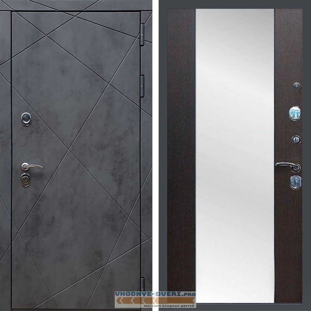 Входная дверь REX (Рекс) 13 Бетон сб-16 венге