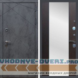Входная дверь REX (Рекс) 13 Бетон сб-16 венге