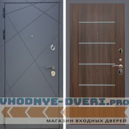 Входная дверь REX (Рекс) 13 Силк Титан B03 молдинги эковенге