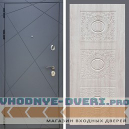 Входная дверь REX (Рекс) 13 Силк Титан д-18 сосна белая