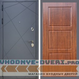 Входная дверь REX (Рекс) 13 Силк Титан ФЛ-1 мореная берёза