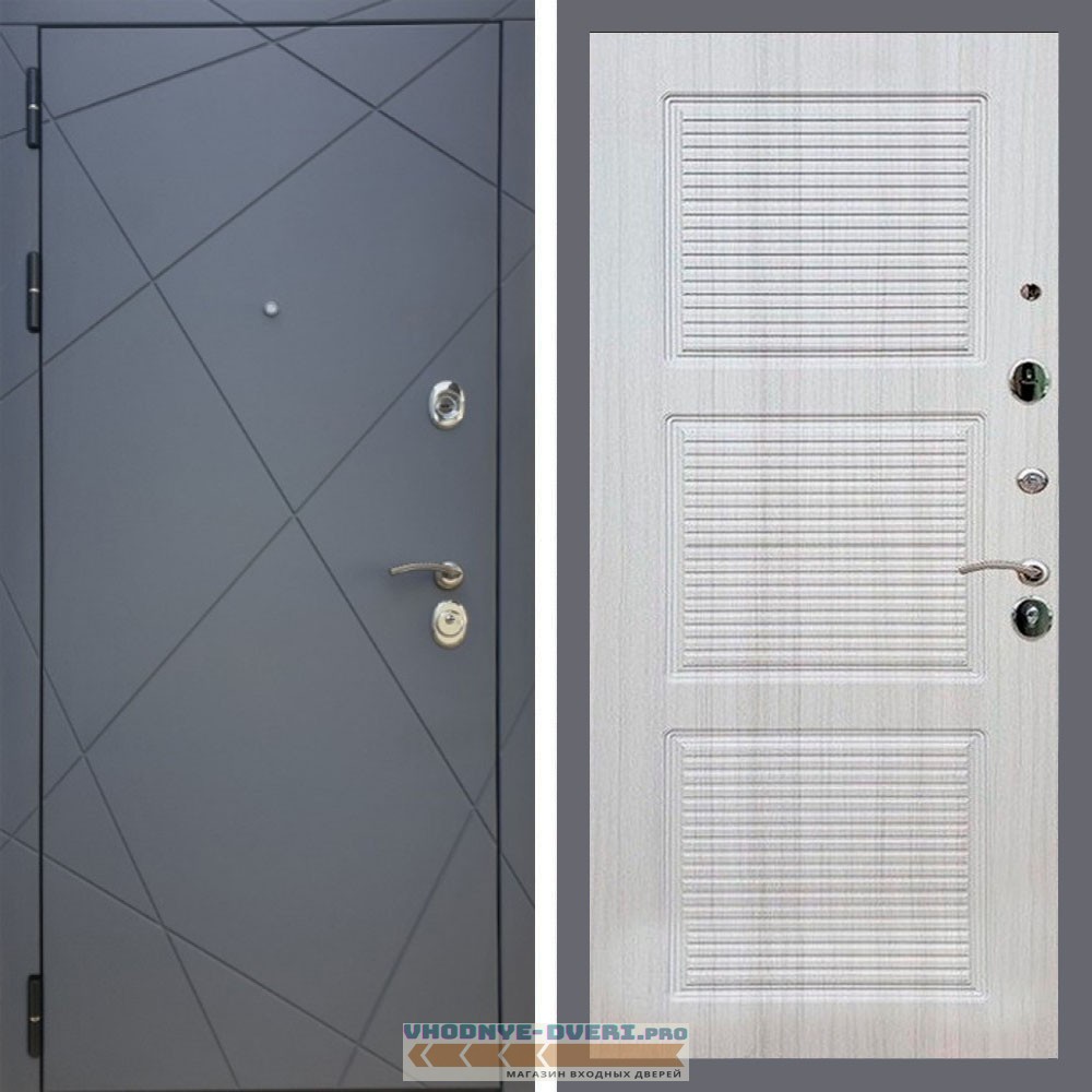 Входная дверь REX (Рекс) 13 Силк Титан ФЛ-1 Сандал светлый