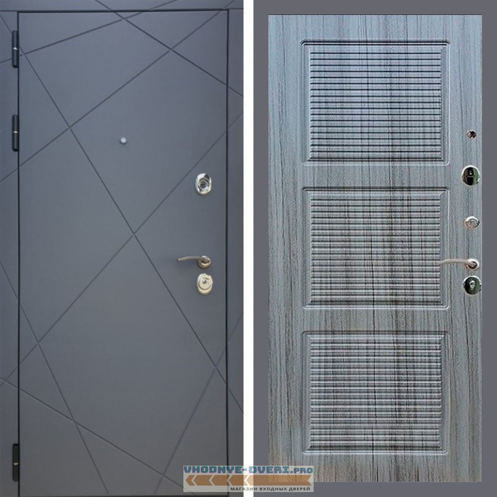 Входная дверь REX (Рекс) 13 Силк Титан ФЛ-1 сандал серый