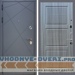 Входная дверь REX (Рекс) 13 Силк Титан ФЛ-1 сандал серый