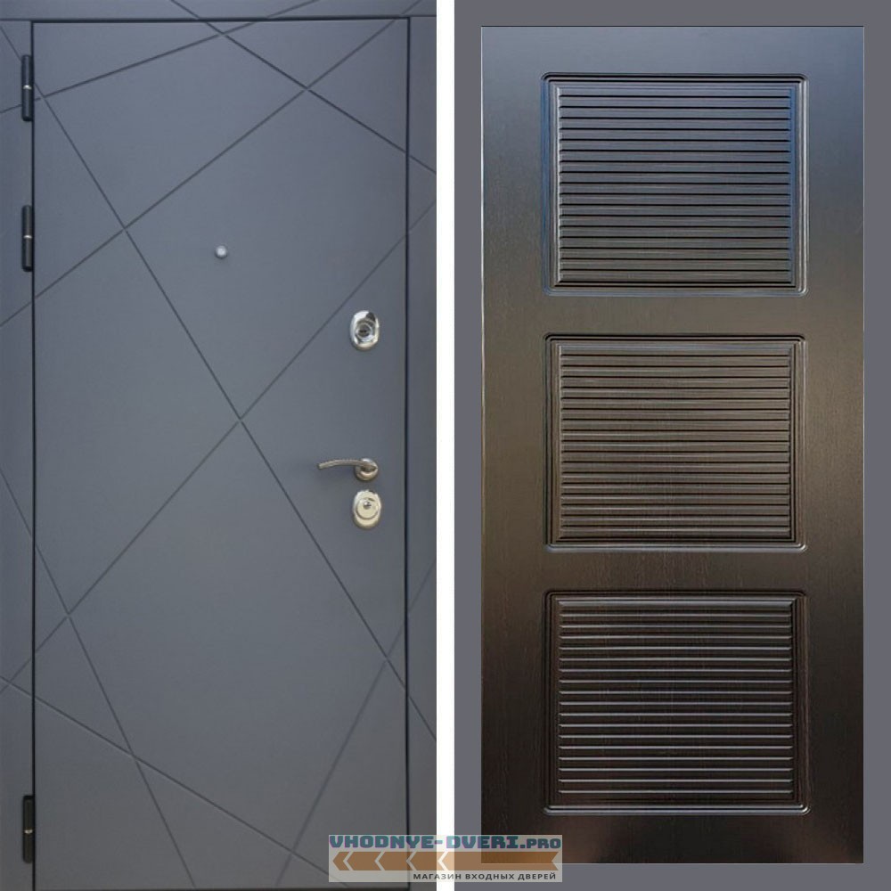 Дверь REX (Рекс) 13 Силк Титан ФЛ-1 венге