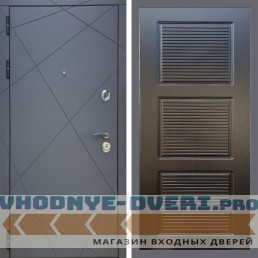 Дверь REX (Рекс) 13 Силк Титан ФЛ-1 венге