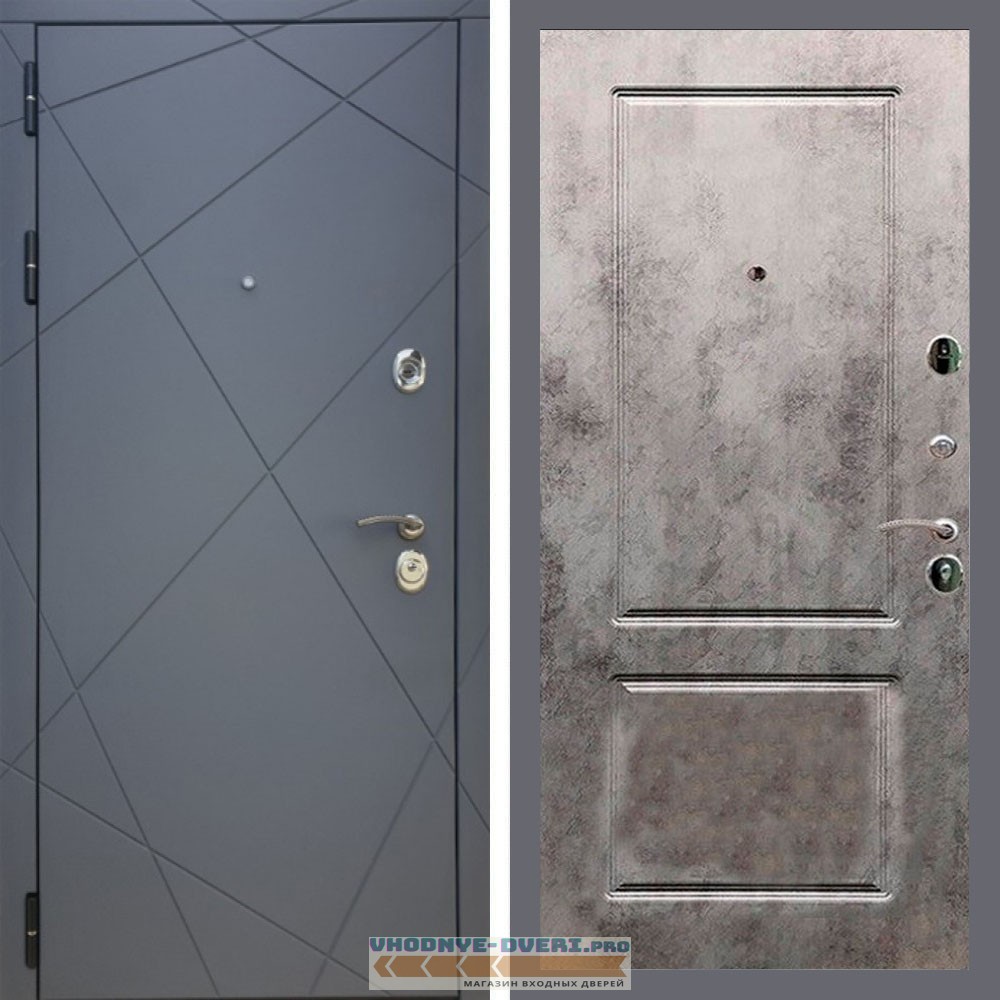 Дверь REX (Рекс) 13 Силк Титан ФЛ-117 бетон темный