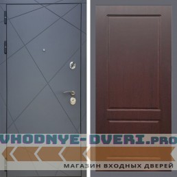 Входная дверь REX (Рекс) 13 Силк Титан ФЛ-117 орех премиум