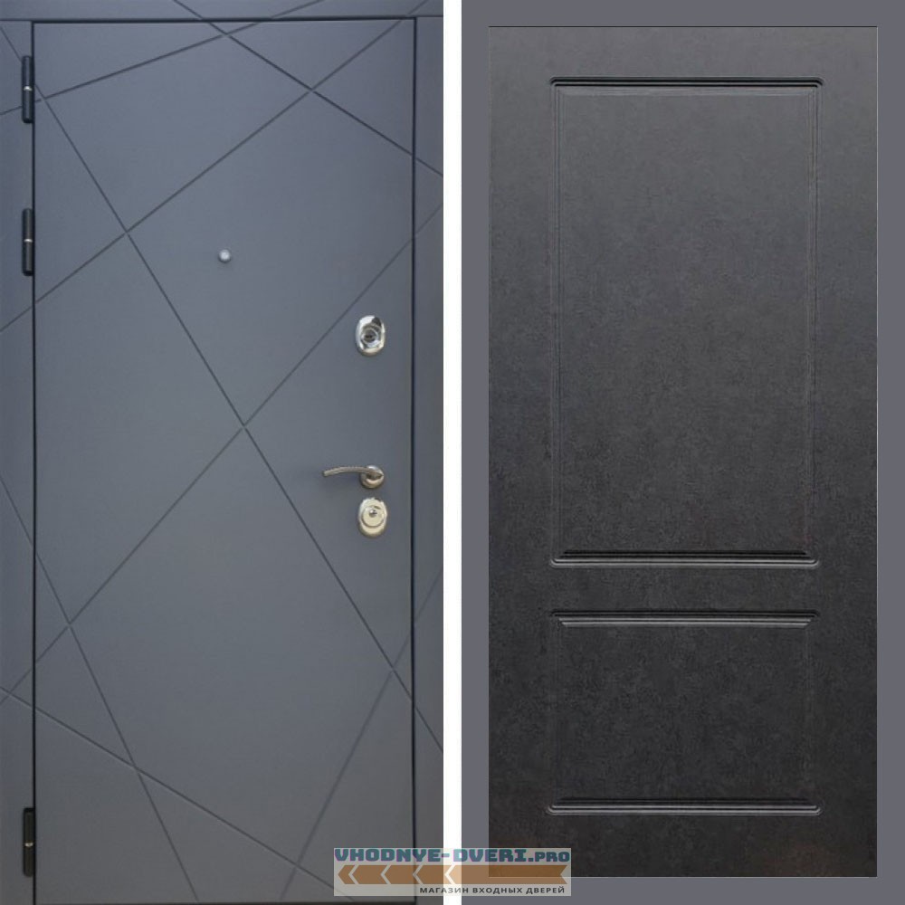 Дверь REX (Рекс) 13 Силк Титан ФЛ-117 штукатурка графит