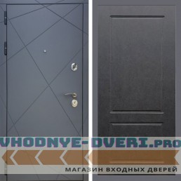 Дверь REX (Рекс) 13 Силк Титан ФЛ-117 штукатурка графит