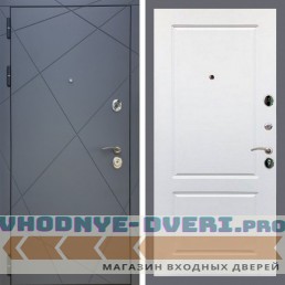 Входная дверь REX (Рекс) 13 Силк Титан ФЛ-117 белый матовый