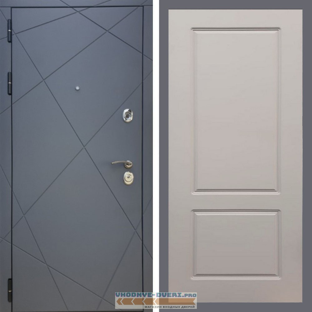 Входная дверь REX (Рекс) 13 Силк Титан ФЛ-117 софт грей