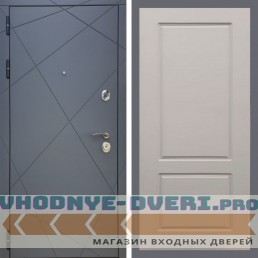 Входная дверь REX (Рекс) 13 Силк Титан ФЛ-117 софт грей