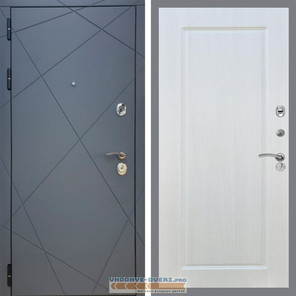 Входная дверь REX (Рекс) 13 Силк Титан ФЛ-119 Лиственница бежевая