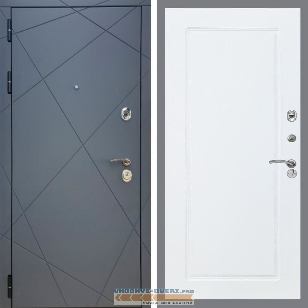 Входная дверь REX (Рекс) 13 Силк Титан ФЛ-119 Белый матовый