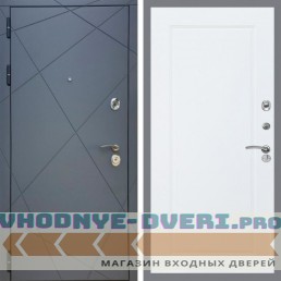 Входная дверь REX (Рекс) 13 Силк Титан ФЛ-119 Белый матовый