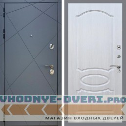 Входная дверь REX (Рекс) 13 Силк Титан ФЛ-128 Лиственница бежевая