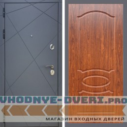 Входная дверь REX (Рекс) 13 Силк Титан ФЛ-128 мореная береза