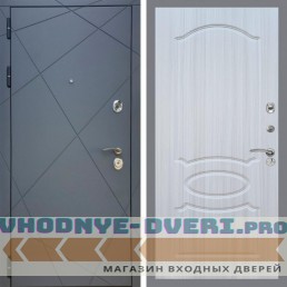 Входная дверь REX (Рекс) 13 Силк Титан ФЛ-128 Сандал светлый