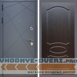 Входная дверь REX (Рекс) 13 Силк Титан ФЛ-128 венге