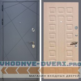 Входная дверь REX (Рекс) 13 Силк Титан ФЛ-183 беленый дуб