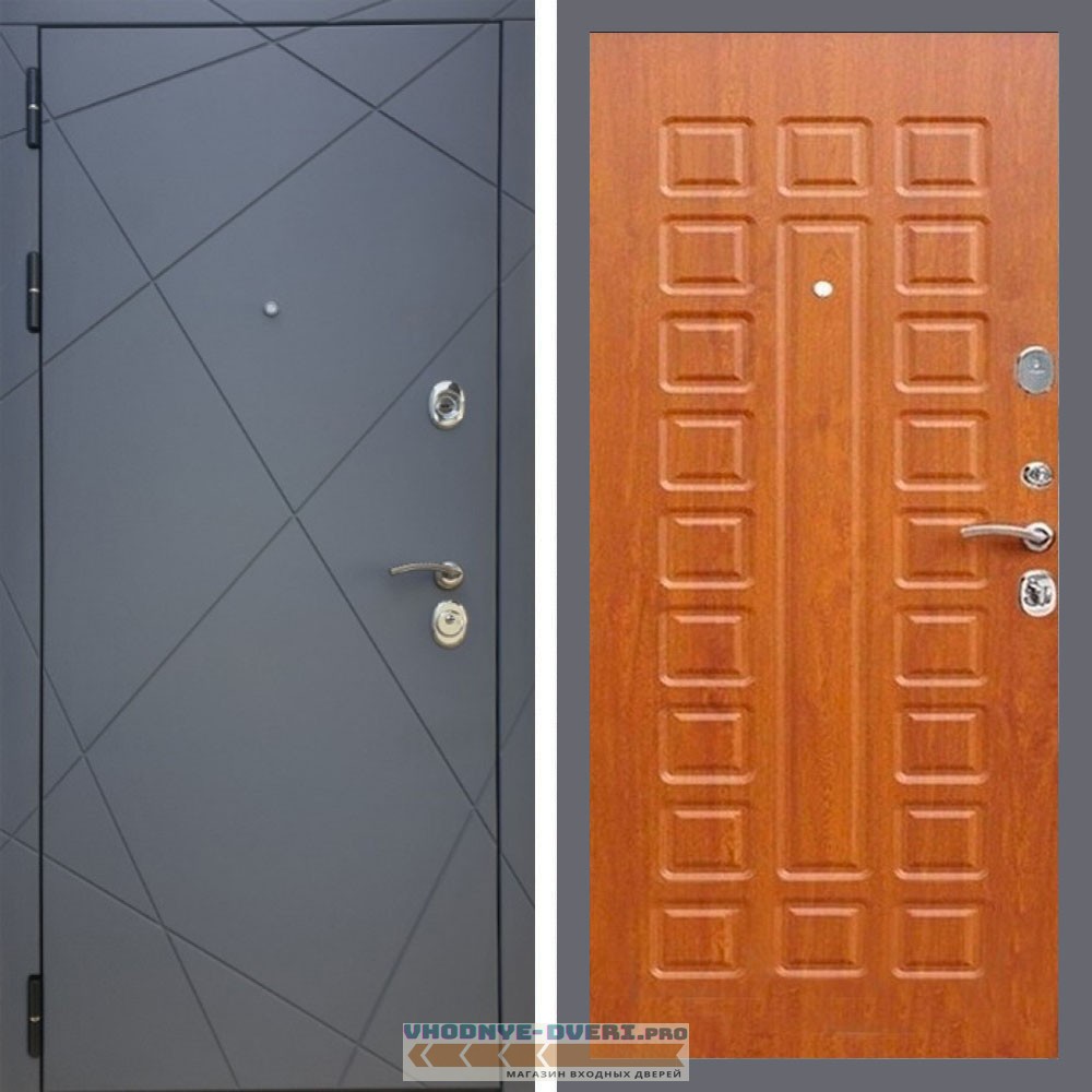 Входная дверь REX (Рекс) 13 Силк Титан ФЛ-183 дуб светлый