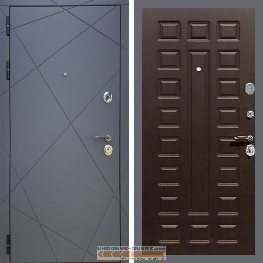 Входная дверь REX (Рекс) 13 Силк Титан ФЛ-183 венге