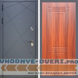 Входная дверь REX (Рекс) 13 Силк Титан ФЛ-2 итальянский орех 6мм