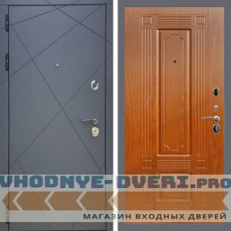 Входная дверь REX (Рекс) 13 Силк Титан ФЛ-2 мореная береза 16мм