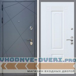 Входная дверь REX (Рекс) 13 Силк Титан ФЛ-2 Белый матовый