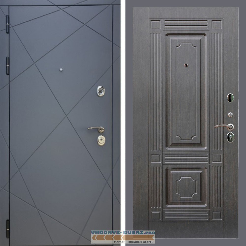 Входная дверь REX (Рекс) 13 Силк Титан ФЛ-2 венге 16 мм