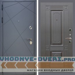 Входная дверь REX (Рекс) 13 Силк Титан ФЛ-2 венге 16 мм