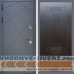 Входная дверь REX (Рекс) 13 Силк Титан ФЛ-2 венге 6 мм