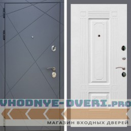 Входная дверь REX (Рекс) 13 Силк Титан ФЛ-2 ясень белый 16 мм