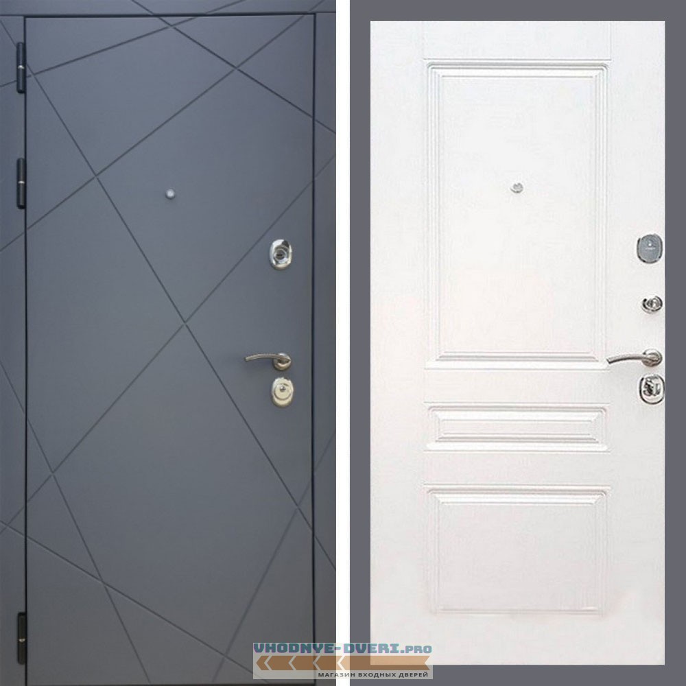 Дверь REX (Рекс) 13 Силк Титан ФЛ-243 белый ясень