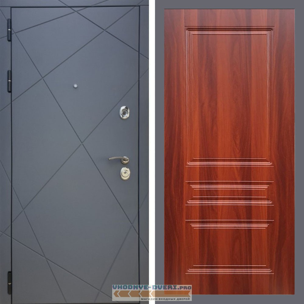 Входная дверь REX (Рекс) 13 Силк Титан ФЛ-243 итальянский орех