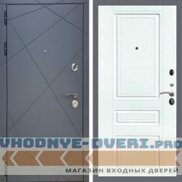 Входная дверь REX (Рекс) 13 Силк Титан ФЛ-243 белый матовый