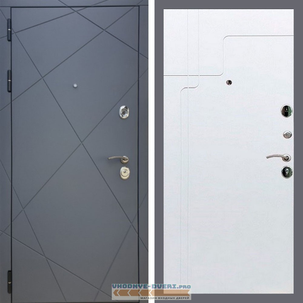 Входная дверь REX (Рекс) 13 Силк Титан ФЛ-246 белый матовый