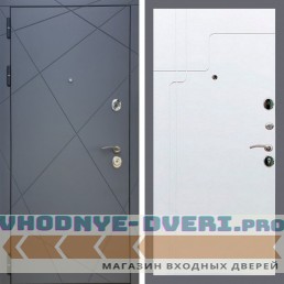 Входная дверь REX (Рекс) 13 Силк Титан ФЛ-246 белый матовый
