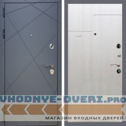 Входная дверь REX (Рекс) 13 Силк Титан ФЛ-246 лиственница беж