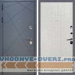 Дверь REX (Рекс) 13 Силк Титан ФЛ-289 Белый ясень