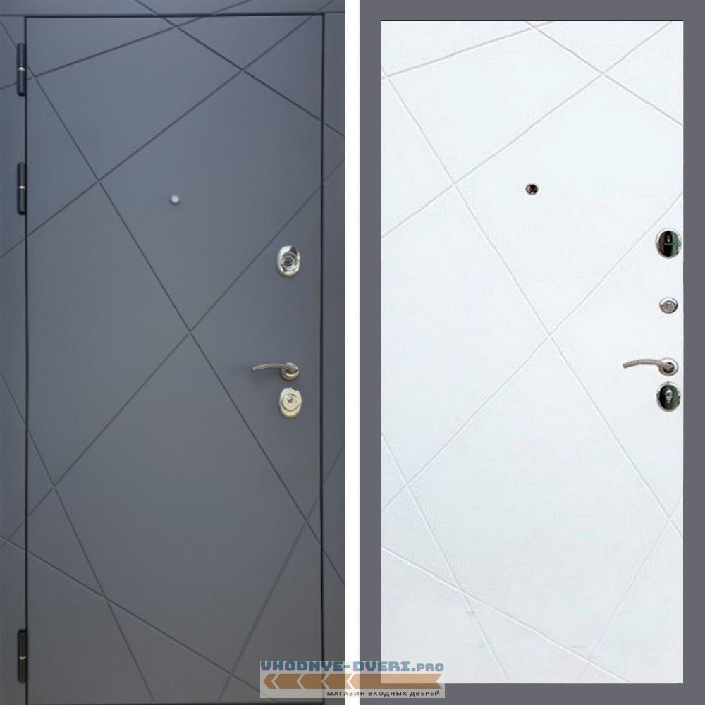 Входная дверь REX (Рекс) 13 Силк Титан ФЛ-291 белый матовый