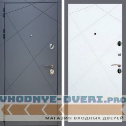 Входная дверь REX (Рекс) 13 Силк Титан ФЛ-291 белый матовый