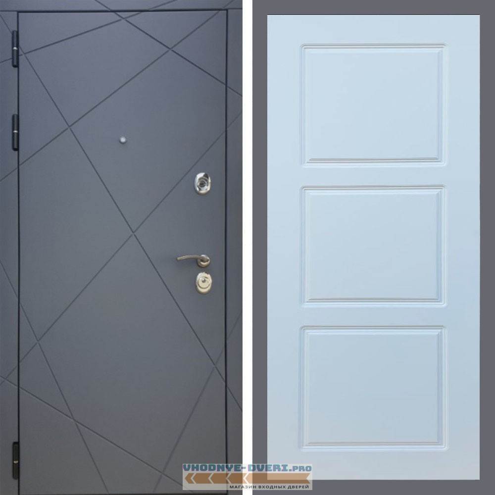 Входная дверь REX (Рекс) 13 Силк Титан ФЛ-3 белый матовый