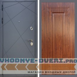 Входная дверь REX (Рекс) 13 Силк Титан ФЛ-4 мореная берёза