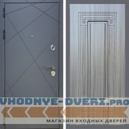 Входная дверь REX (Рекс) 13 Силк Титан ФЛ-4 сандал серый