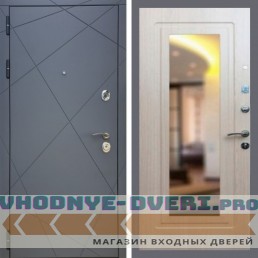 Входная дверь REX (Рекс) 13 Силк Титан ФЛЗ-120 беленый дуб