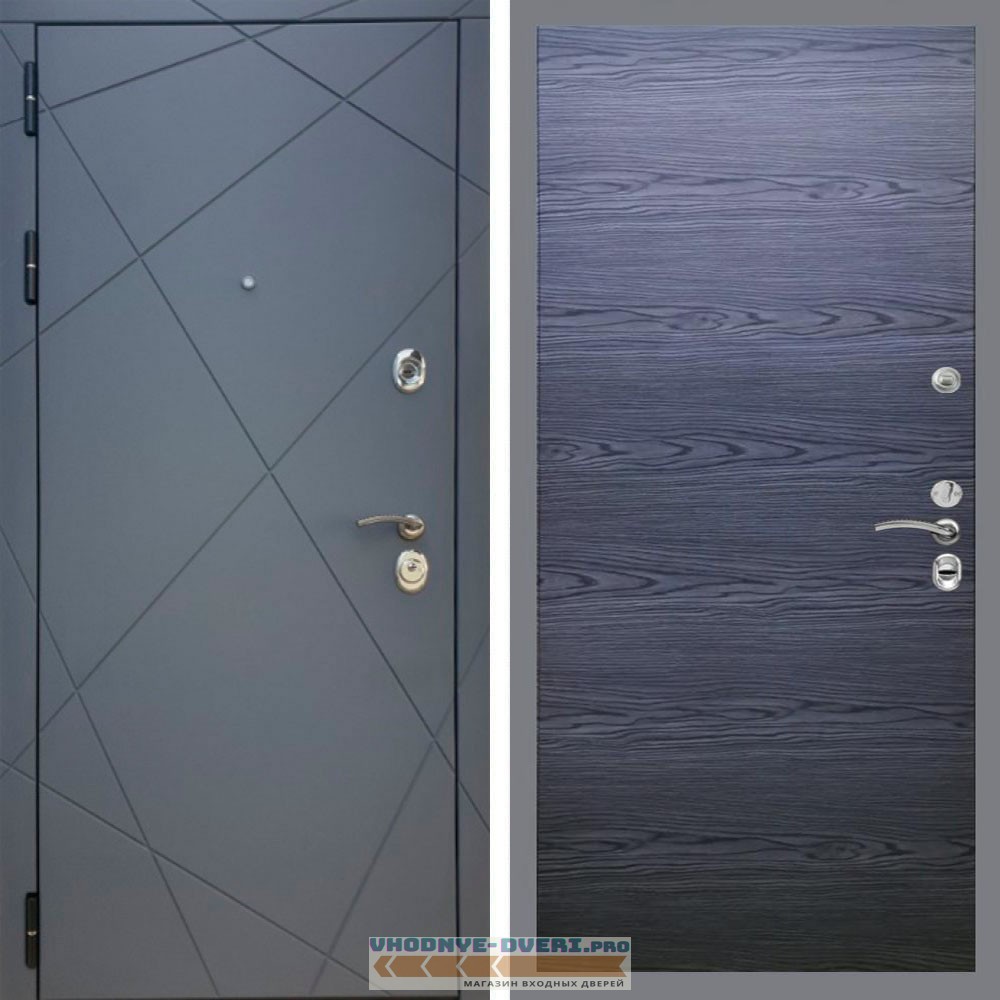 Входная дверь REX (Рекс) 13 Силк Титан Гладкая дуб тангент